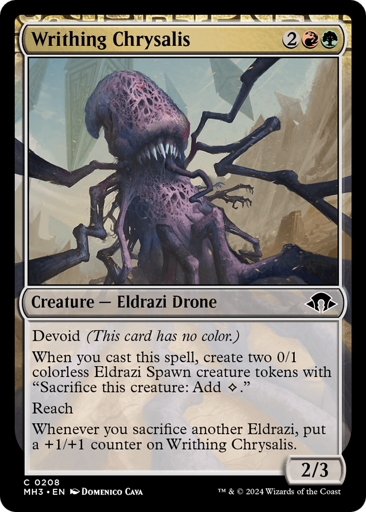 Writhing Chrysalis⁣ - Modern Horizons 3⁣ (Common)⁣ [208]