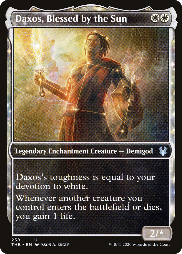 Daxos, Blessed by the Sun⁣ - Theros Beyond Death: Extras⁣ (Uncommon)⁣ [258]