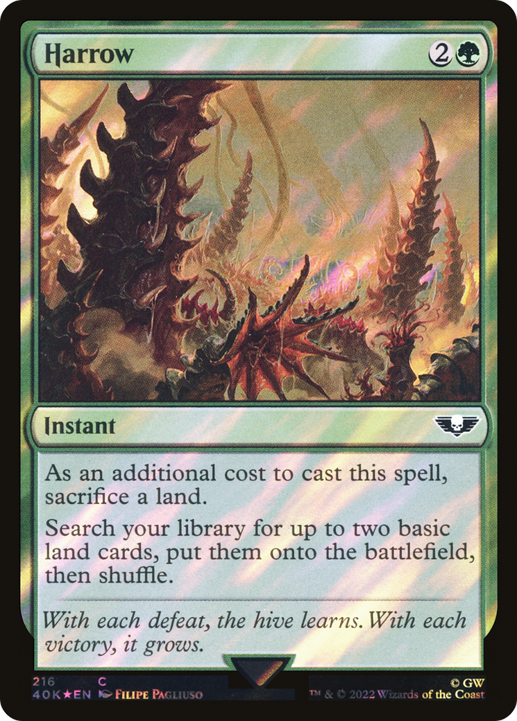 Harrow (Surge Foil) (40K-216★) - Warhammer 40,000 Commander Foil