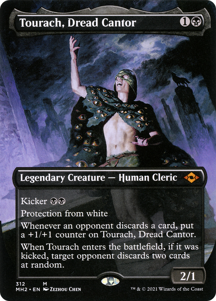 Tourach, Dread Cantor (Borderless) (MH2-312) - Modern Horizons 2 (Borderless)