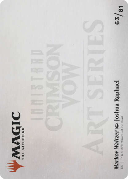 Markov Waltzer // Markov Waltzer (AVOW-063) - Crimson Vow Art Series (Borderless) Foil