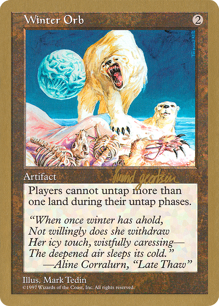 Winter Orb - 1997 Svend Geertsen (5ED) (WCD-SG408) - World Championship Decks 1997