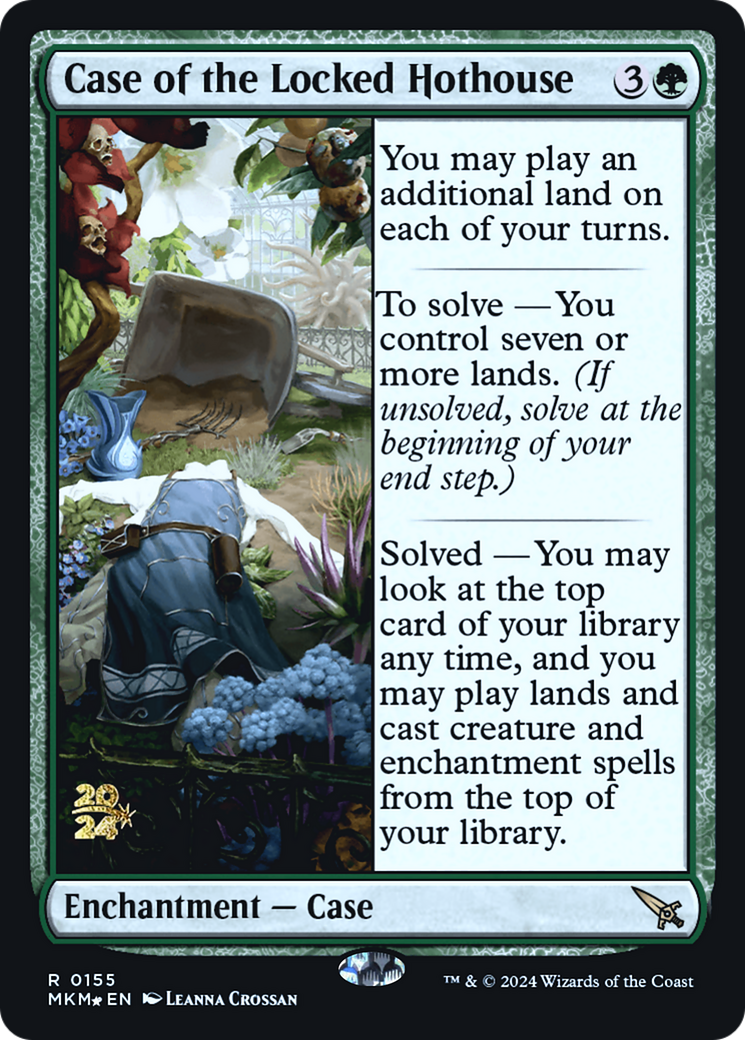 Case of the Locked Hothouse (PRE-155S) - Murders at Karlov Manor Promos Foil