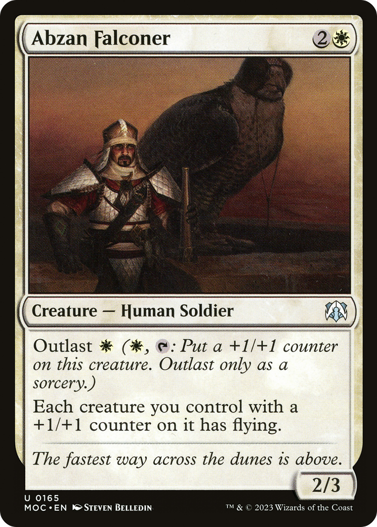 Abzan Falconer⁣ - Commander: March of the Machine⁣ (Uncommon)⁣ [165]