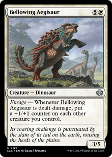 Bellowing Aegisaur⁣ - Commander: The Lost Caverns of Ixalan⁣ (Uncommon)⁣ [127]