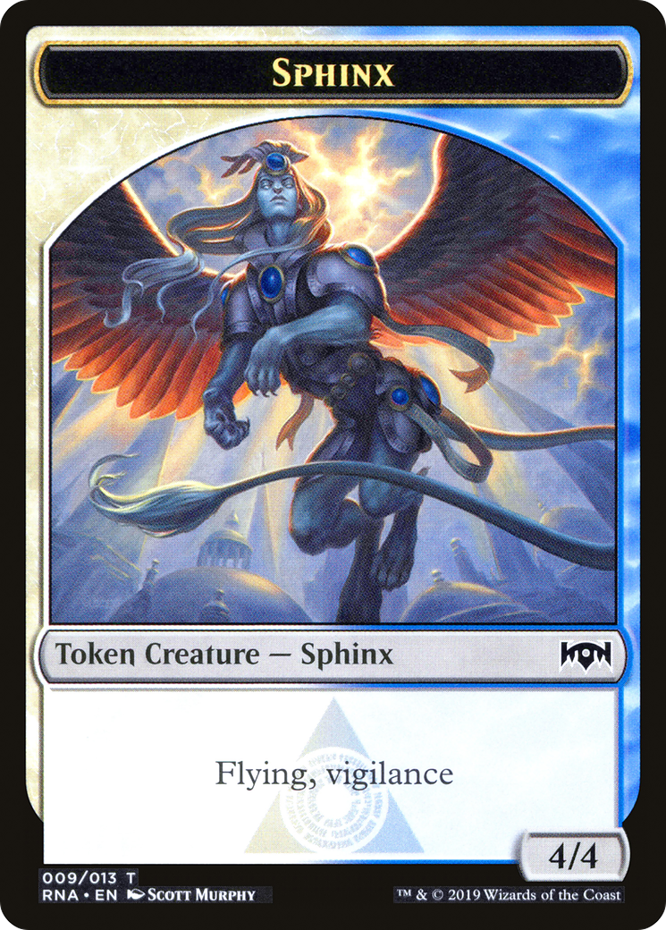 Sphinx Token (RNA-009) - Ravnica Allegiance Tokens