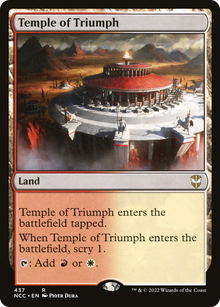 Temple of Triumph⁣ - Commander: Streets of New Capenna⁣ (Rare)⁣ [437]