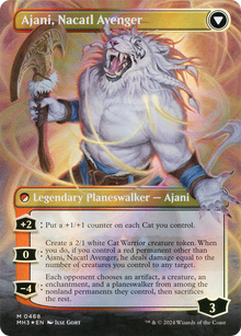 Ajani, Nacatl Pariah (Borderless) (Textured Foil) (MH3-468) - Modern Horizons 3 (Borderless) Foil