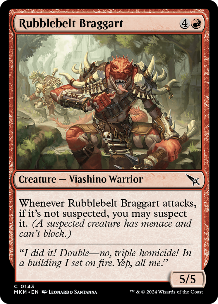 Rubblebelt Braggart (MKM-143) - Murders at Karlov Manor