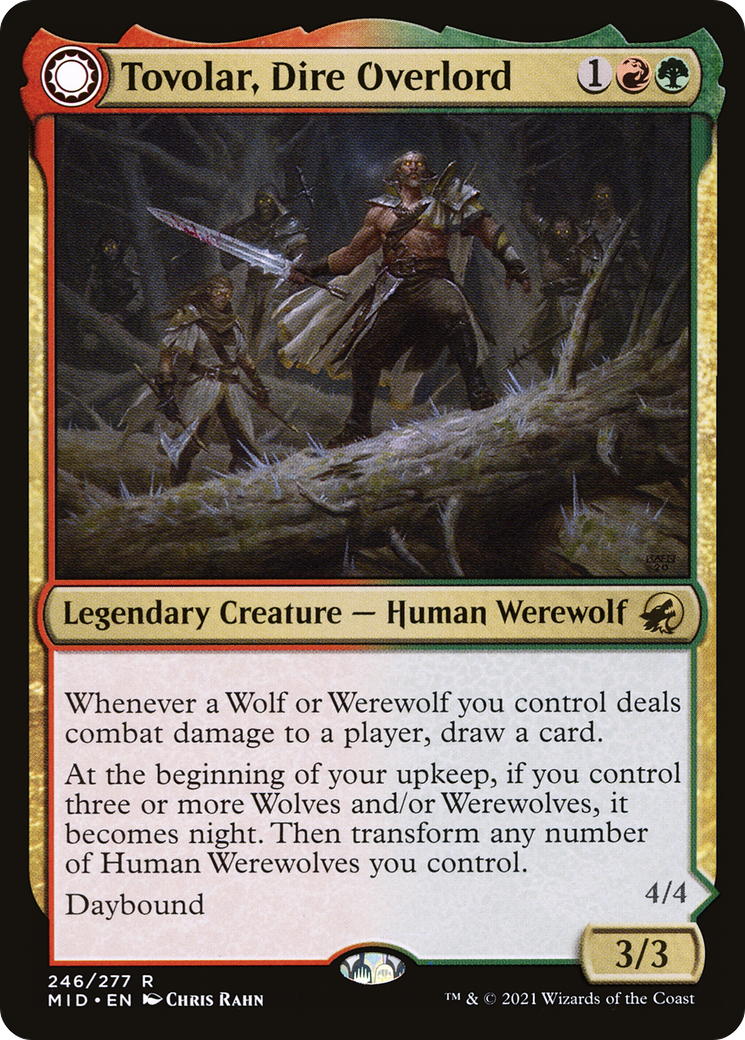Tovolar, Dire Overlord (MID-246) - Innistrad: Midnight Hunt: (Double Faced Transform) Foil