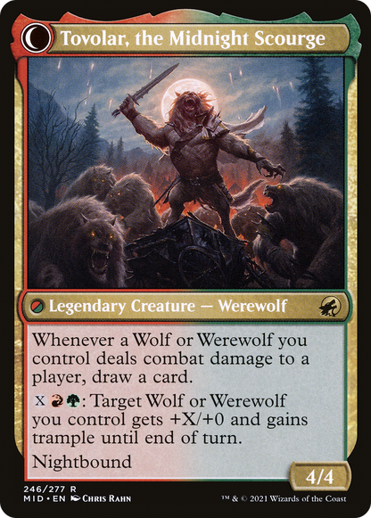 Tovolar, Dire Overlord (MID-246) - Innistrad: Midnight Hunt: (Double Faced Transform) Foil