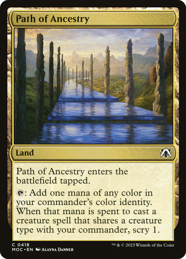 Path of Ancestry⁣ - Commander: March of the Machine⁣ (Common)⁣ [418]