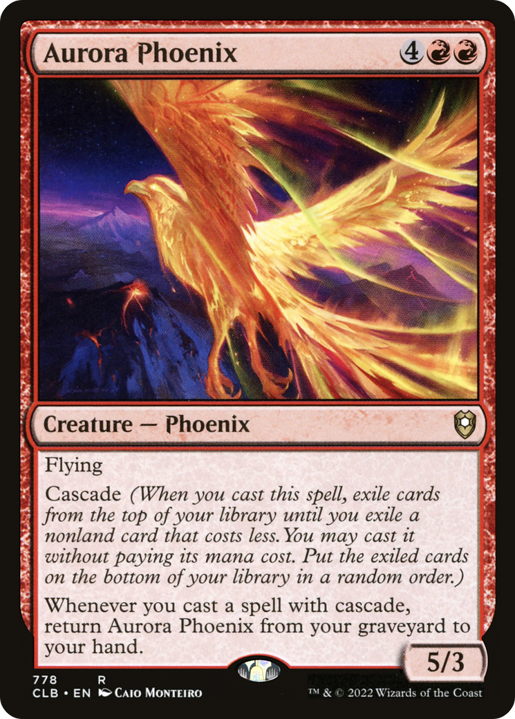 Aurora Phoenix⁣ - Commander Legends: Battle for Baldur's Gate: Extras⁣ (Rare)⁣ [778]