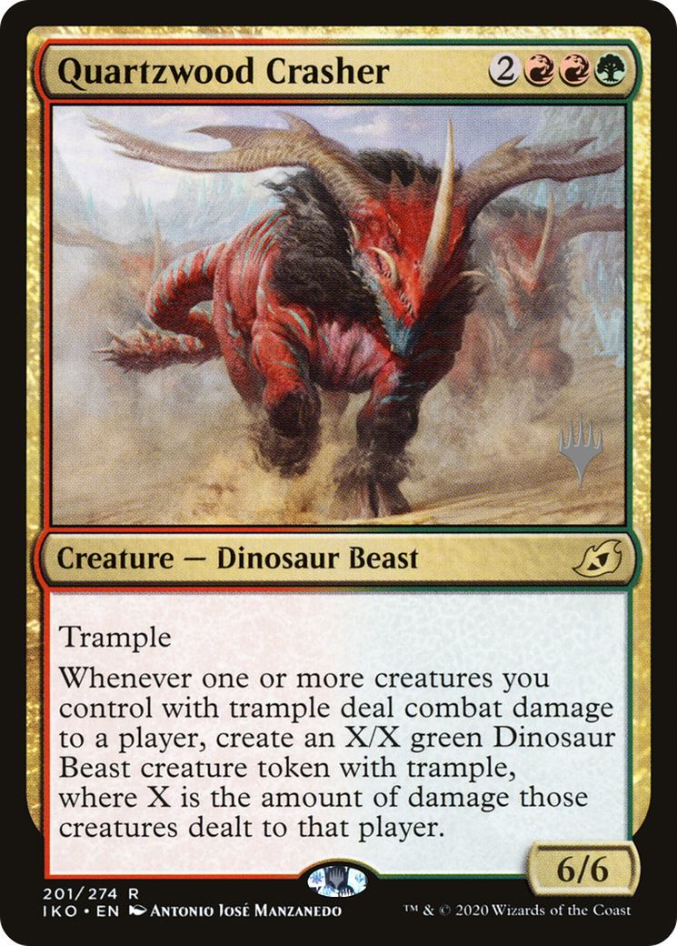 Quartzwood Crasher (PPIKO-201P) - Ikoria: Lair of Behemoths Promos