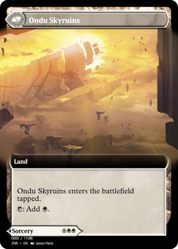 Ondu Inversion // Ondu Skyruins (PRM-83870) - Magic Online Promos