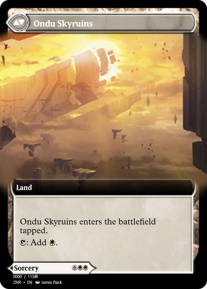Ondu Inversion // Ondu Skyruins (PRM-83870) - Magic Online Promos