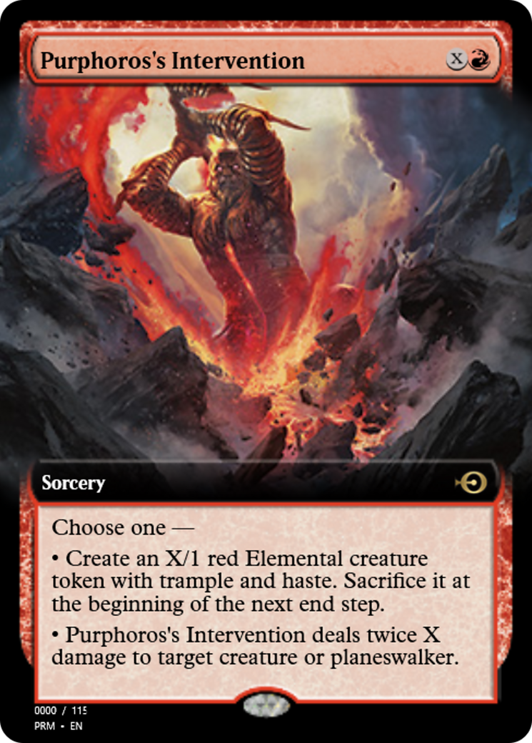 Purphoros's Intervention (PRM-79899) - Magic Online Promos Foil