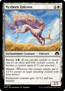 Nyxborn Unicorn⁣ - Modern Horizons 3⁣ (Common)⁣ [37]
