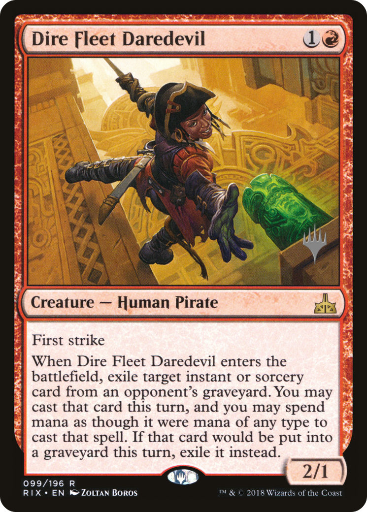 Dire Fleet Daredevil (PPM20-99P) - Rivals of Ixalan Promos