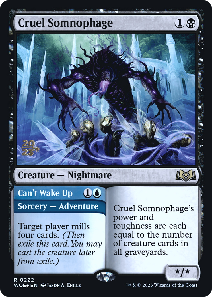 Cruel Somnophage (PRE-222S) - Wilds of Eldraine Promos Foil