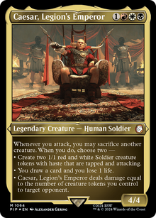 Caesar, Legion's Emperor (V.1)⁣ - Universes Beyond: Fallout: Extras⁣ (Mythic)⁣ [1064]