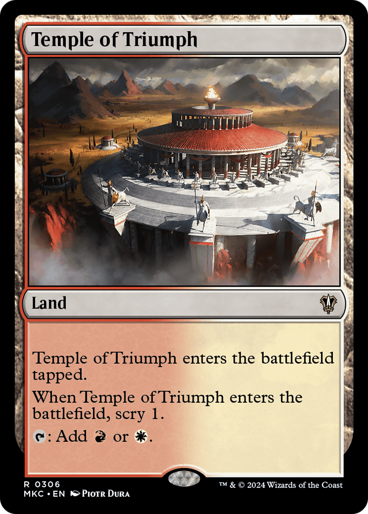 Temple of Triumph⁣ - Commander: Murders at Karlov Manor⁣ (Rare)⁣ [306]