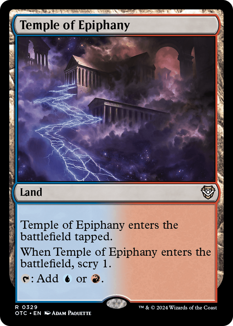 Temple of Epiphany⁣ - Commander: Outlaws of Thunder Junction⁣ (Rare)⁣ [329]
