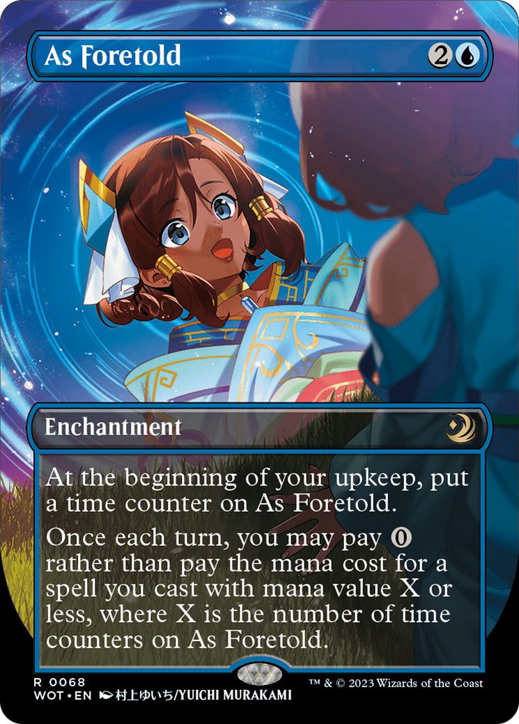 As Foretold (Anime Borderless) (WOT-068) - Wilds of Eldraine: Enchanting Tales (Borderless) Foil