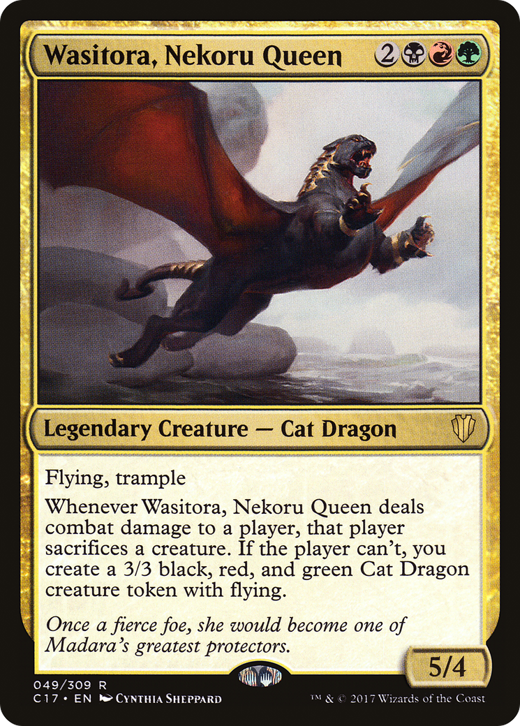 Wasitora, Nekoru Queen (C17-049) - Commander 2017