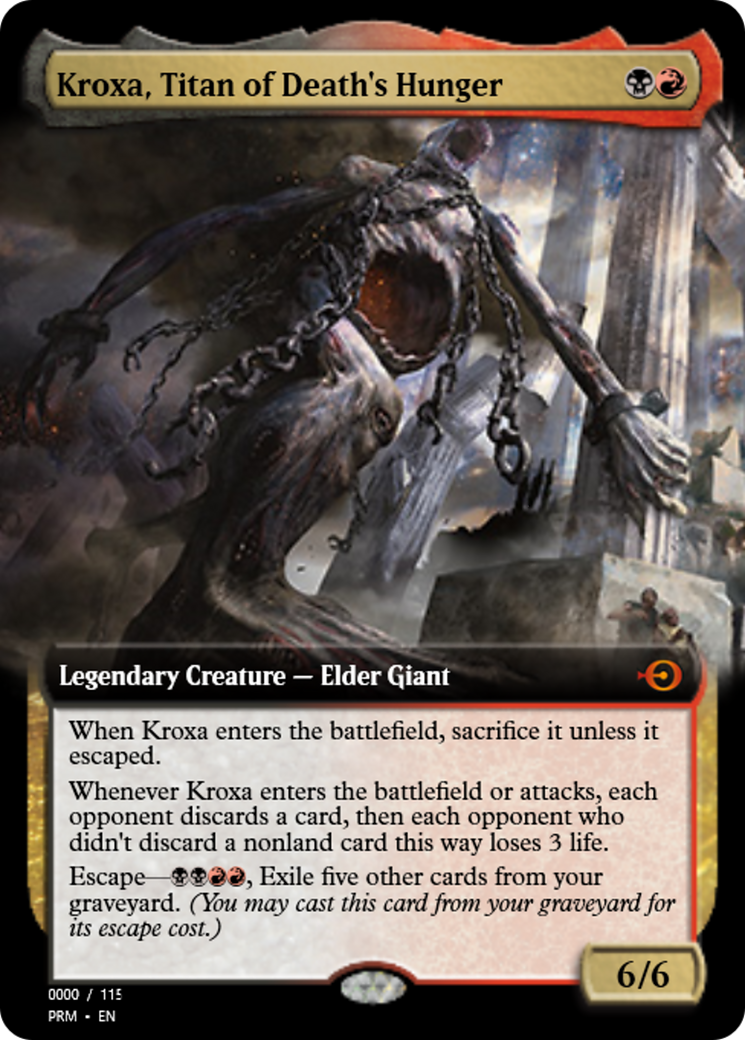 Kroxa, Titan of Death's Hunger (PRM-79959) - Magic Online Promos