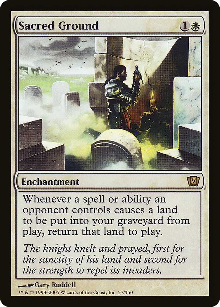 Sacred Ground (9ED-37★) - Ninth Edition Foil