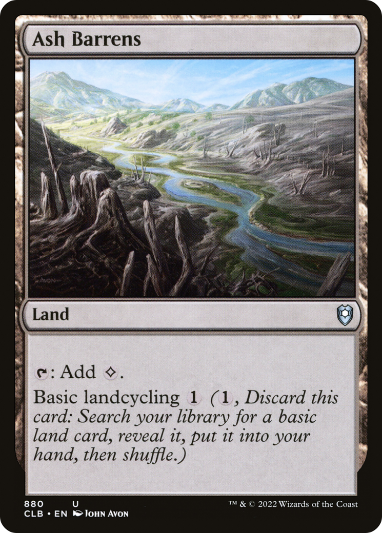 Ash Barrens⁣ - Commander Legends: Battle for Baldur's Gate: Extras⁣ (Uncommon)⁣ [880]