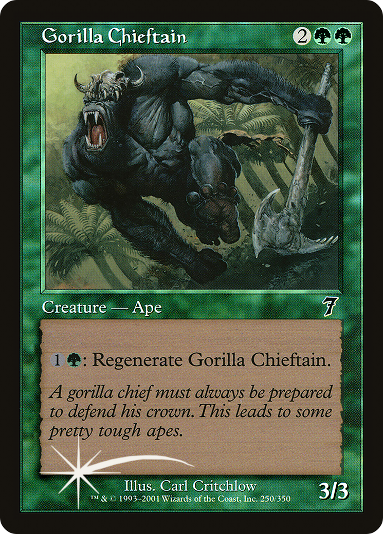 Gorilla Chieftain (7ED-250★) - Seventh Edition Foil