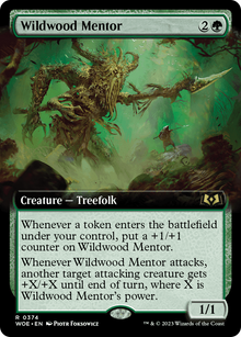 Wildwood Mentor (Extended Art) (WOE-374) - Wilds of Eldraine: (Extended Art)