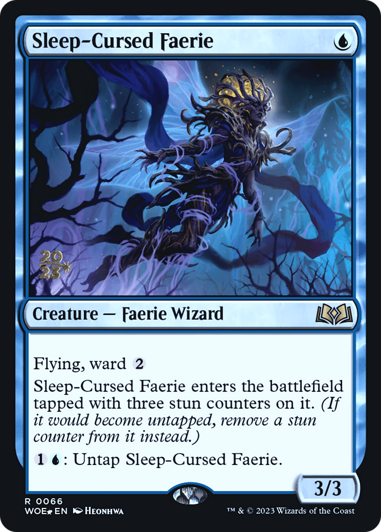 Sleep-Cursed Faerie (PRE-66S) - Wilds of Eldraine Promos Foil