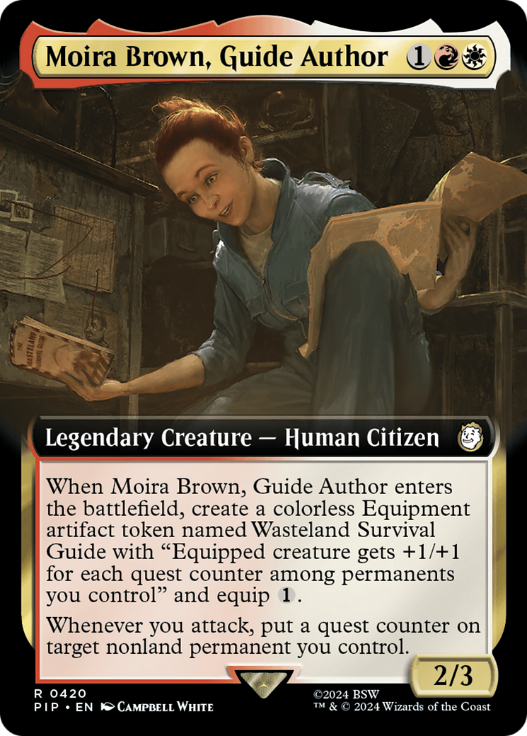 Moira Brown, Guide Author (V.1)⁣ - Universes Beyond: Fallout: Extras⁣ (Rare)⁣ [420]