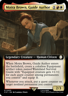 Moira Brown, Guide Author (V.1)⁣ - Universes Beyond: Fallout: Extras⁣ (Rare)⁣ [420]