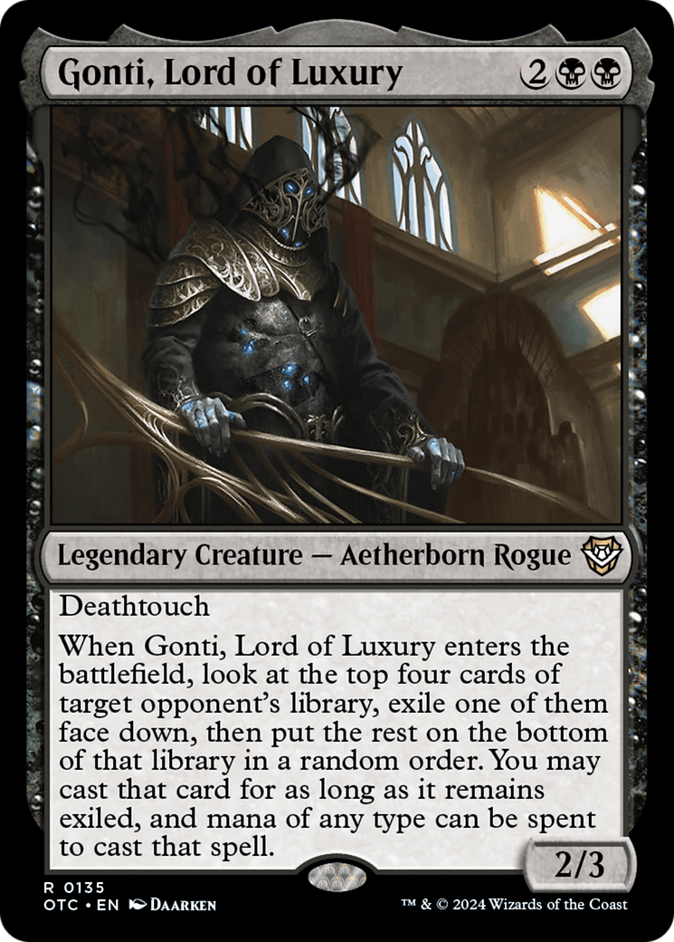 Gonti, Lord of Luxury⁣ - Commander: Outlaws of Thunder Junction⁣ (Rare)⁣ [135]
