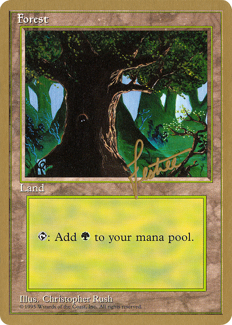 Forest (B) - 1996 Bertrand Lestree (4ED) (WCD-BL377) - Pro Tour Collector Set
