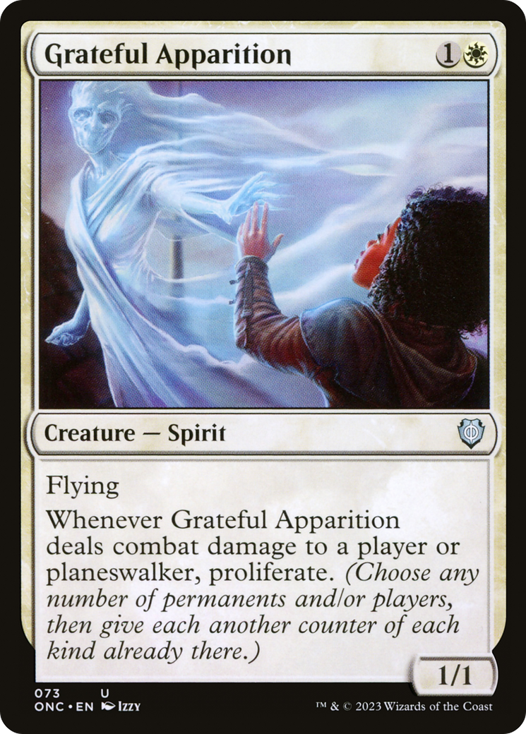 Grateful Apparition⁣ - Commander: Phyrexia: All Will Be One⁣ (Uncommon)⁣ [73]