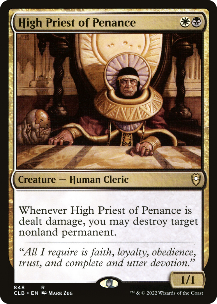 High Priest of Penance⁣ - Commander Legends: Battle for Baldur's Gate: Extras⁣ (Rare)⁣ [848]