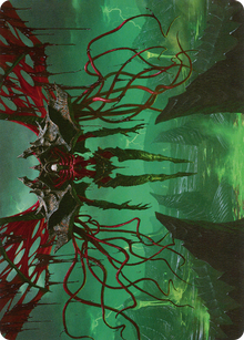 Archfiend of the Dross // Archfiend of the Dross (AONE-018) - Phyrexia: All Will Be One Art Series (Borderless)