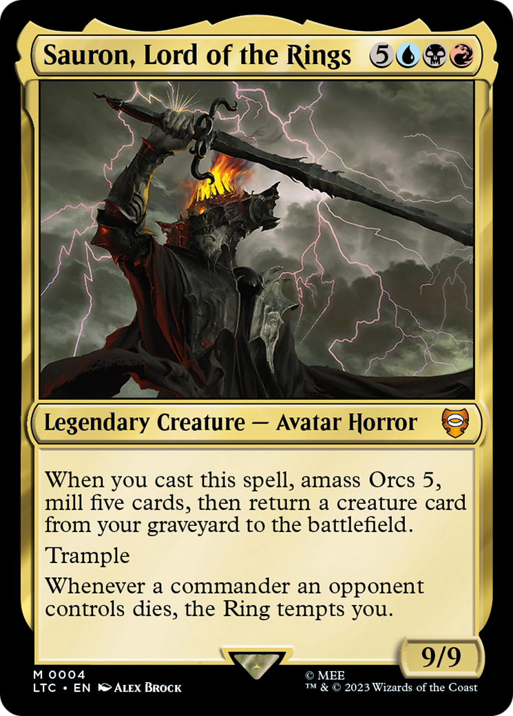 Sauron, Lord of the Rings⁣ - Commander: The Lord of the Rings: Tales of Middle-earth⁣ (Mythic)⁣ [4]