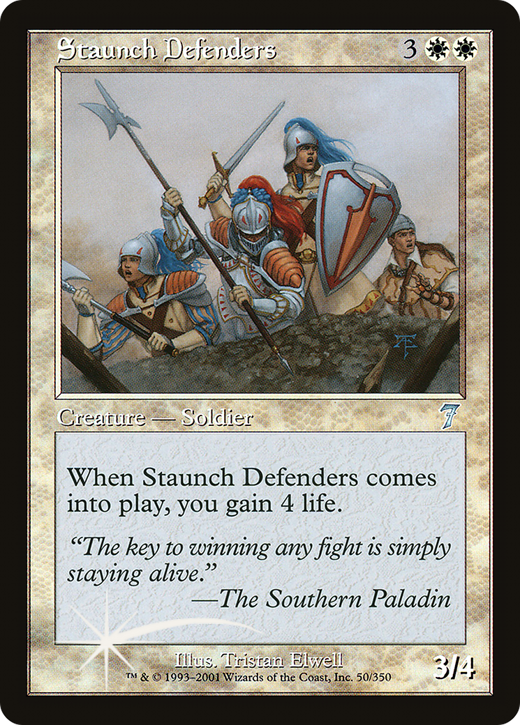 Staunch Defenders (7ED-50★) - Seventh Edition Foil