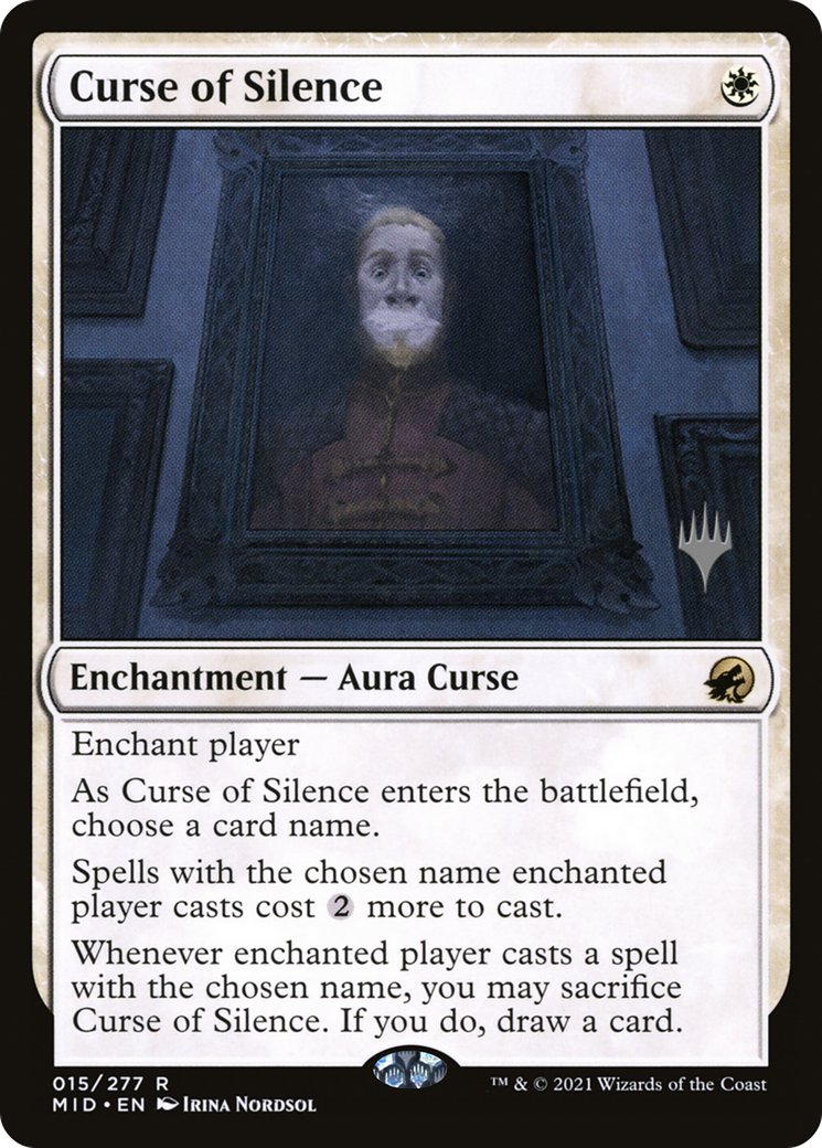 Curse of Silence (PPMID-15P) - Innistrad: Midnight Hunt Promos Foil