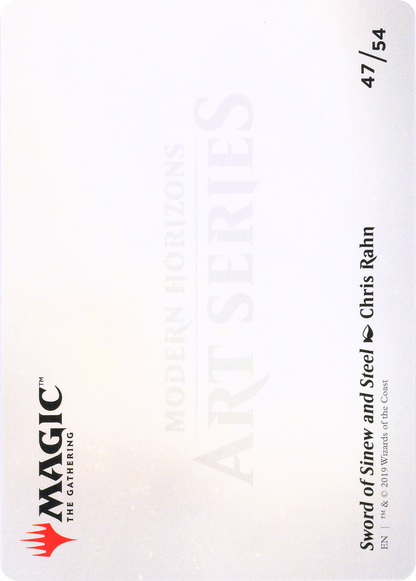 Sword of Sinew and Steel // Sword of Sinew and Steel (AMH1-047) - Modern Horizons Art Series (Borderless)