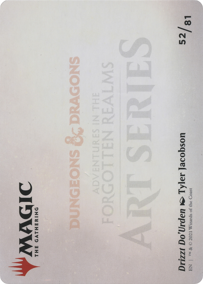 Drizzt Do'Urden // Drizzt Do'Urden (AAFR-052) - Adventures in the Forgotten Realms Art Series (Borderless) Foil