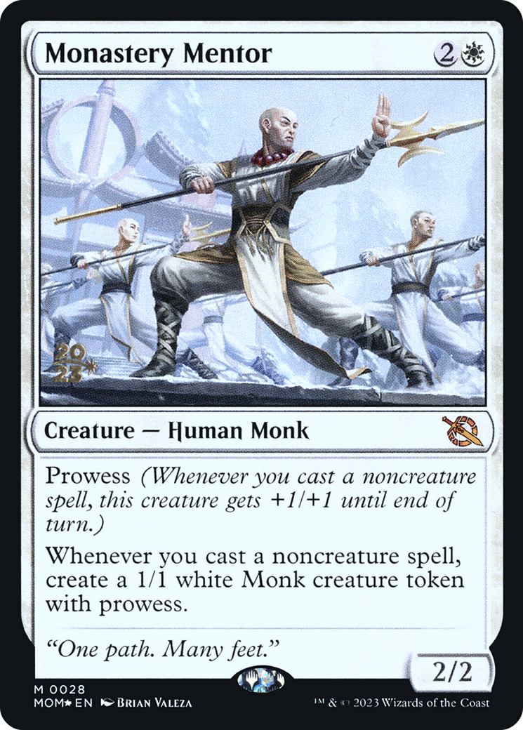 Monastery Mentor (PRE-28S) - March of the Machine Promos Foil