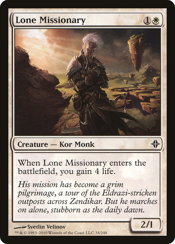 Lone Missionary (ROE-034) - Rise of the Eldrazi Foil
