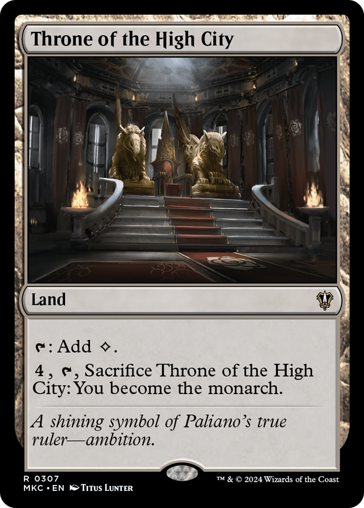 Throne of the High City⁣ - Commander: Murders at Karlov Manor⁣ (Rare)⁣ [307]